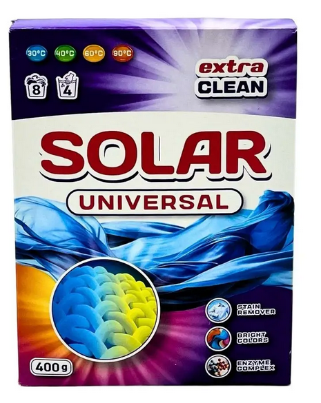 SOLAR Порошок для прання Universal для руч. та автом. прання, 400 г